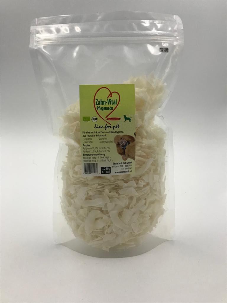 Zahn-Vital Pflegesnacks 100%Bio-Kokosmark 250gr
